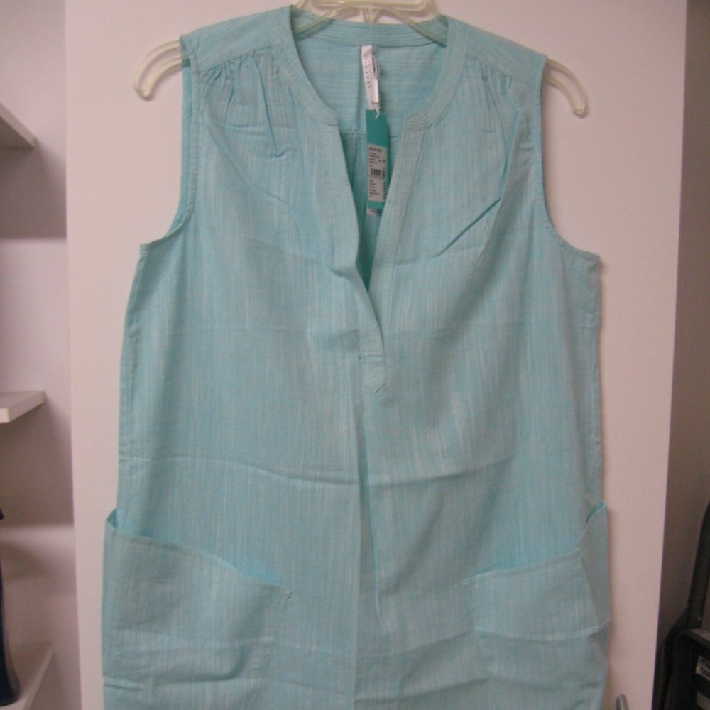 NWT Seafolly Beach Basics Cover Up Dress Turquoise Size XS